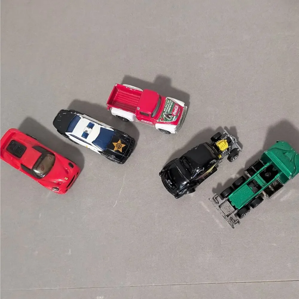 Lot of 5 Vintage Matchbox Cars 1990s Diecast Toy Vehicles Loose Play Worn